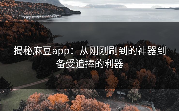 揭秘麻豆app:从刚刚刷到的神器到备受追捧的利器 第1张 揭秘麻豆app:从刚刚刷到的神器到备受追捧的利器 第1张